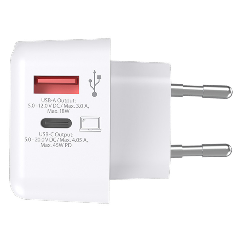 EU USB CHARGER AC 45PD – Bela
