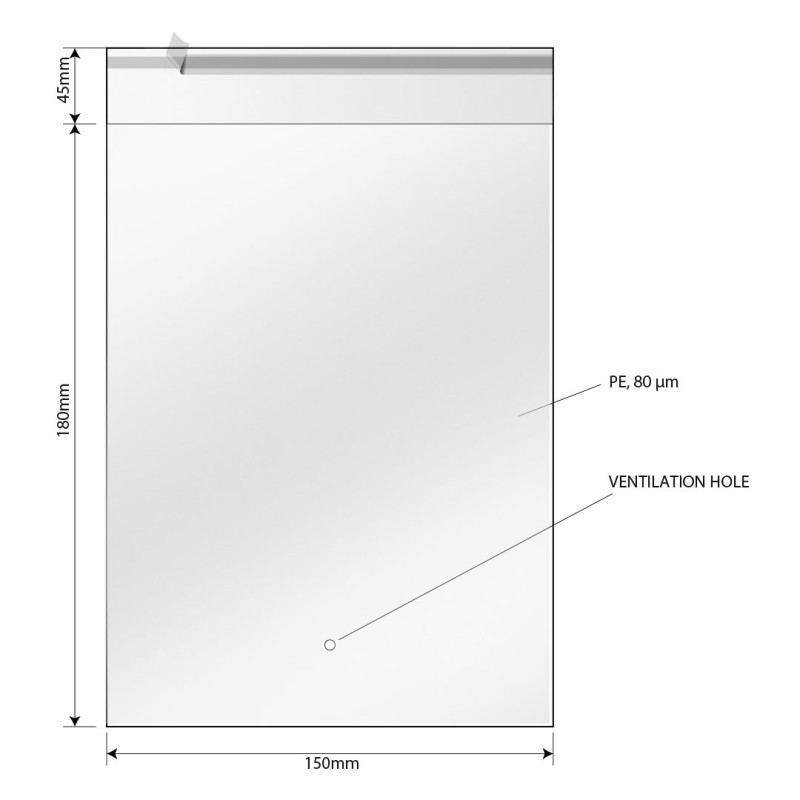 POLY BAG 15 x 18 – Transparentna
