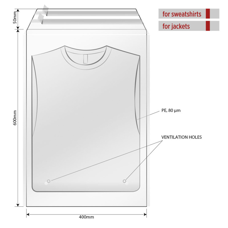 POLY BAG 40 x 60 – Transparentna