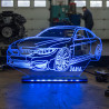3D LED lampa Sportski automobil sa imenom