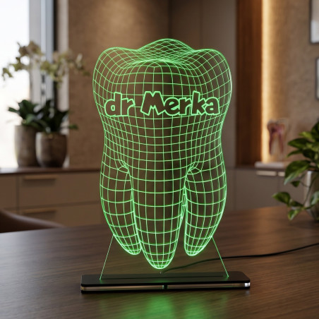 3D LED lampa Zub za stomatologa