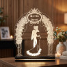 3D LED lampa Venčani luk Mr & Mrs