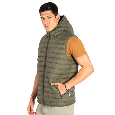 LIBERTY HOOD VEST MEN - Štepani prsluci