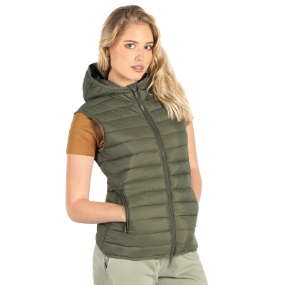 LIBERTY HOOD VEST WOMEN - Štepani prsluci