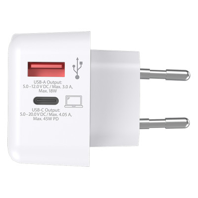 EU USB CHARGER AC 45PD